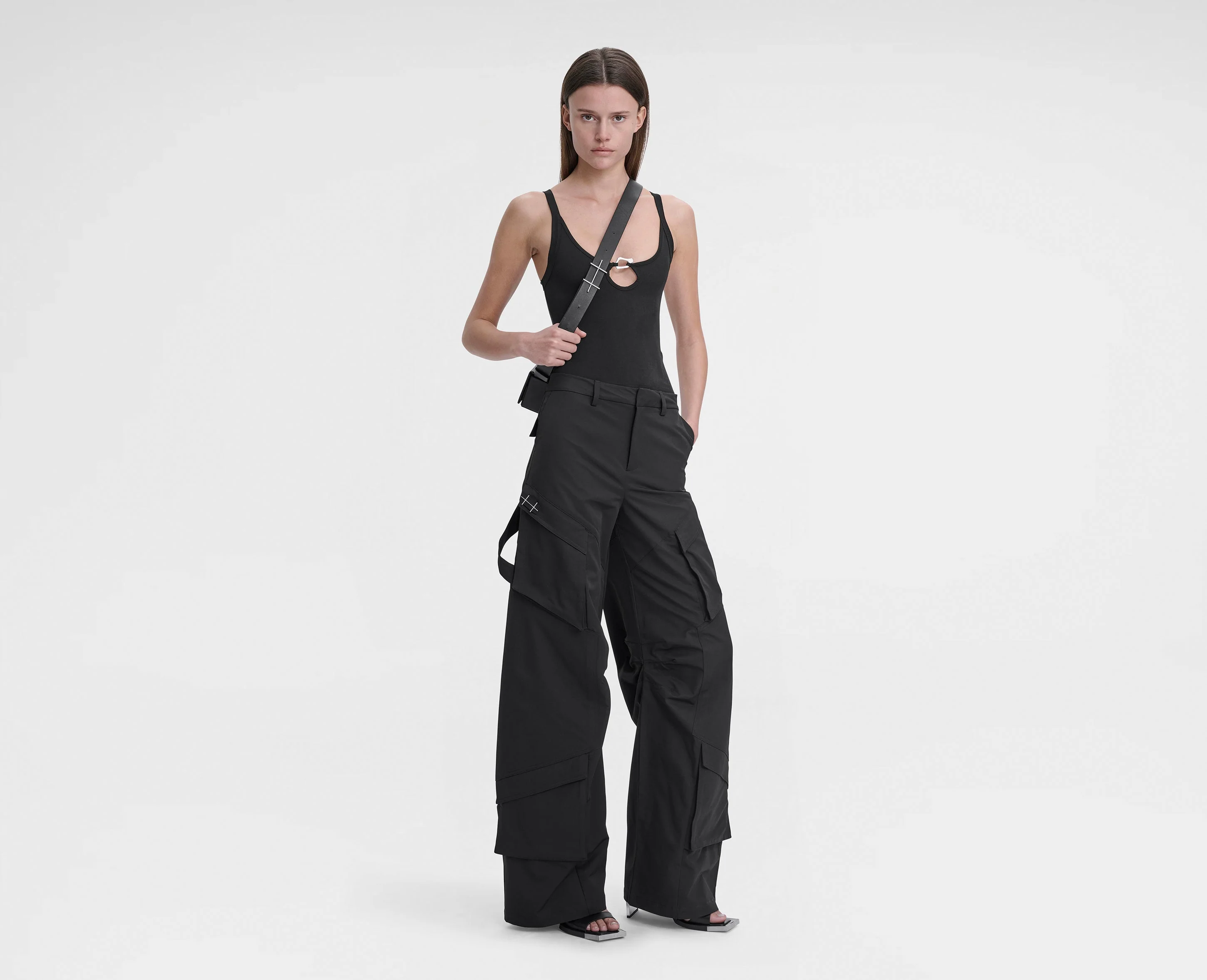 LIGHT CELLULAE CARGO TROUSERS - Image 6
